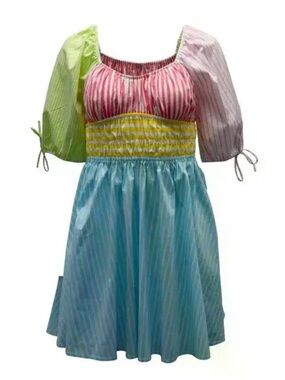 Staud Topsail Puff Sleeve Mini Dress - M